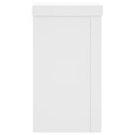 vidaXL Supports pour plantes 2 Pièces blanc 10x10x18 cm bois d'ingénierie