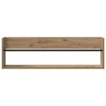 vidaXL Étagère à magazines 2 Pièces Chêne artisanal 100 x 12 x 30 cm
