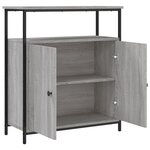 vidaXL Buffet sonoma gris 70x30x80 cm bois d'ingénierie