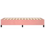 vidaXL Cadre de lit sans matelas rose 100x200 cm velours