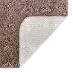 vidaXL Tapis Shaggy Anti-dérapant Marron 160 x 230 cm PP