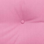 vidaXL Coussin de Dos Rose 100 x 24 x 50 cm tissu
