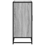 vidaXL Buffet sonoma gris 68x35x76 cm bois d'ingénierie et métal