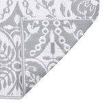 vidaXL Tapis d'extérieur ARAKIL Gris clair 80x250 cm PP