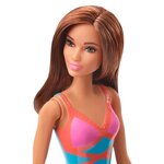 BARBIE Plage maillot de bain bleu, rose et orange