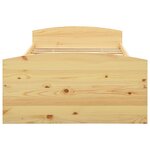 vidaXL Cadre de lit avec 2 tiroirs bois de pin massif 90x200 cm