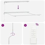 vidaXL Auvent rétractable automatique bordeaux 300x250 cm