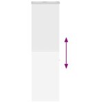 vidaXL Store enrouleur de douche avec cassette largeur du tissu 56 cm