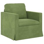 vidaXL Canapé Vert clair 78 x 78 x 80 cm Velours