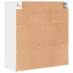 vidaXL Cabinet à chaussures Blanc 103x30x51 cm Bois d'ingénierie
