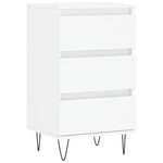 vidaXL Buffet blanc 40x35x70 cm bois d’ingénierie