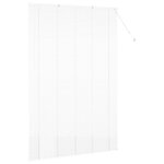 vidaXL Store de Fenêtre avec des rideaux Blanc Aluminium