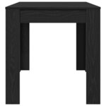 vidaXL Table de salle à manger Chêne noir 140 x 74.5 x 76 cm