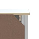 vidaXL Armoire de salle de bain BERG blanc 40x34x80 cm pin massif