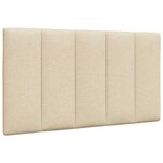 vidaXL Cadre de lit sans matelas crème 90x190 cm tissu
