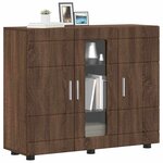 vidaXL Cabinet en Bois avec stockage Chêne brun 88 5 x 30 5 x 73 cm