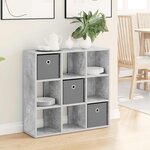 vidaXL Buffet Gris béton 73 5 x 24 x 69 5 cm