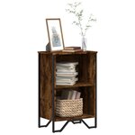 vidaXL Bibliothèque chêne fumé 50x31x74 5 cm bois d'ingénierie