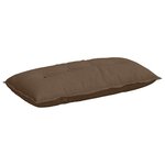 vidaXL Coussin de Dos Marron 100 x 19 x 50 cm tissu