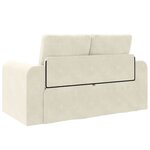 vidaXL Canapé-Lit 60cm Crème Velours