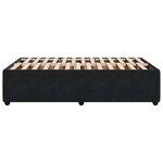 vidaXL Cadre de lit sans matelas noir 120x200 cm velours