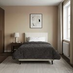 vidaXL Duvet d'été simple Matelassé Anthracite 140 x 220 cm