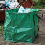 Nature Sac à déchets de jardin carré Vert 325 L 6072401