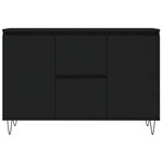 vidaXL Buffet noir 101 5x35x70 cm bois d’ingénierie