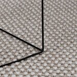 vidaXL Tapis de surface HUARTE Crème et Taupe 150 x 80 cm Polyester