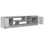 vidaXL Meuble TV sonoma gris 188 5x41x50 cm bois d'ingénierie