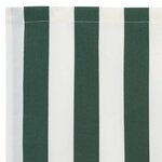 vidaXL Toile de rechange pour store banne Vert et blanc 10 x 1.6 m
