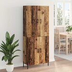 vidaXL Haut Armoire Bois Ancien 69 5 x 34 x 180 cm Bois d'ingénierie