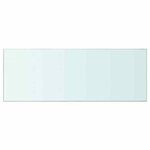 vidaXL Panneaux d'étagère 2 Pièces Verre Transparent 80 x 30 cm