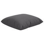 vidaXL Coussins de canapé lot de 4 anthracite 60x60 cm tissu