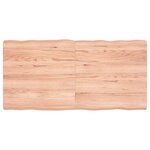 vidaXL Dessus de table bois massif traité bordure assortie