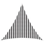 vidaXL Voile d'ombre 3 x 3 x 3 m HDPE Triangulaire Anthracite et blanc