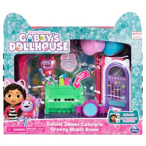 Spin Master 6065830 - Gabby's Dollhouse - Salle de musique Groovy avec la figurine de Daniel James Catnip