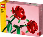 LEGO Botanicals Les roses 40460 - 2 fleurs rouges tiges réglables