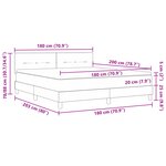 vidaXL Lit Box Spring avec Matelas Bleu Foncé Super King Velours