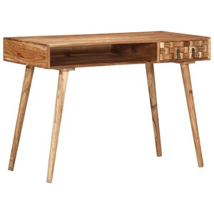 vidaXL Bureau 110x50x76 cm Bois d'acacia massif