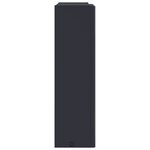 vidaXL Armoire de salle de bain à miroir avec LED gris 45x13x52 cm