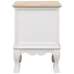 vidaXL 2 Pièces Tables de chevet 35x30x50 cm Bois de Paulownia