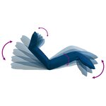 vidaXL Chaise longue pliable Tissu Oxford Bleu marine