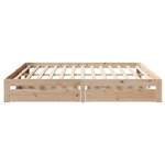 vidaXL Cadre de lit avec tiroirs sans matelas 200x200 cm
