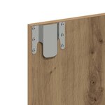 vidaXL Armoire Miroir avec étagère chêne artisanal 62 x 31 5 x 62 cm