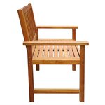 vidaXL Chaises de jardin lot de 2 Bois d'acacia massif Marron