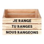 Cagettes de rangement la vie en famille (lot de 3)