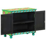 vidaXL Buffet peint à la main Multicolore 70x35x60 cm Bois de manguier