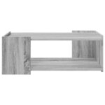 vidaXL Table basse Sonoma gris 90 x 50 x 33 cm Bois d'ingénierie