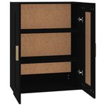 vidaXL Armoire murale noir 69 5x32 5x90 cm bois d'ingénierie